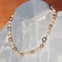 Collana di perle tonde nelle tonalità del rosa (GC58)