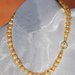 Collana di perle d'acqua dolce con argento indiano (GC69)