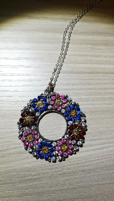 KELITCH Collana Lunga Con Ciondolo A Nappe E Cristalli – Gioiello Donna In Argento 925, Idea Regalo Moda
