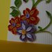 Biglietto con farfalle pop up e fiori quilling