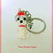 Portachiavi Shih Tzu in fimo, miniatura shih tzu, regalo compleanno, regalo shih tzu, regalo cane, appassionati di cani, gioielli animali