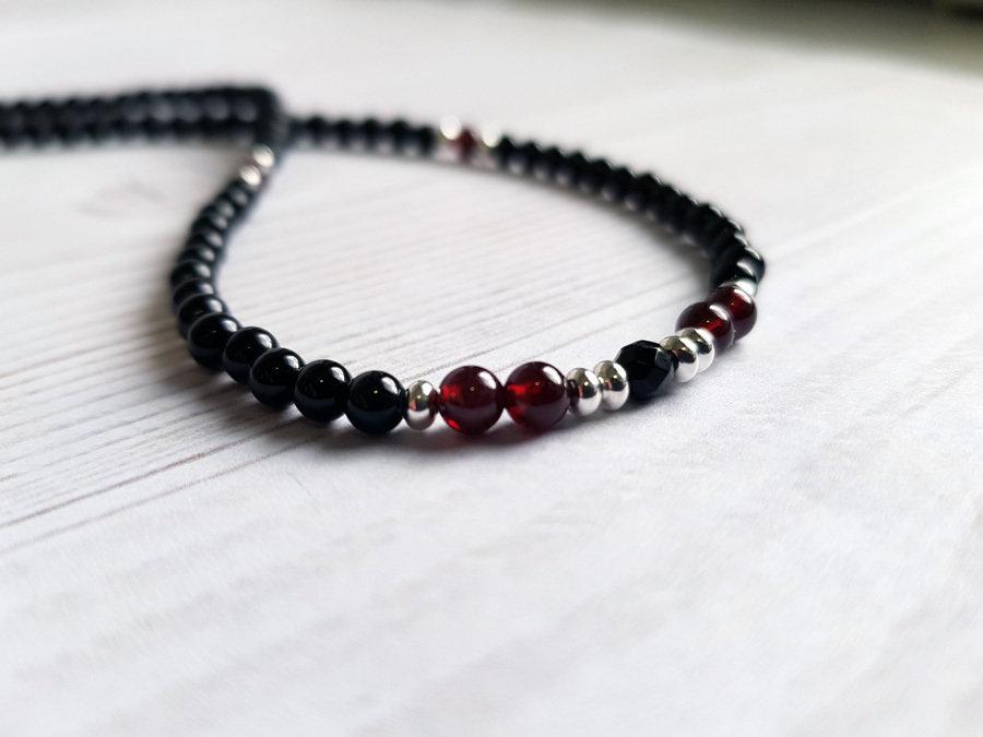 Jeweloporium Collana in argento con agata multicolore e pizzo pazzesco, ciondolo in argento sterling 925 per donna, gioielli fatti a mano con pietre preziose ovali naturali