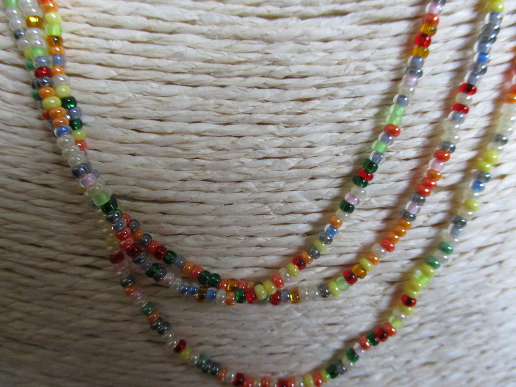 Collana Lunga Avalaya In Conchiglia, Ceramica E Cristallo - Multicolore Pastello, 116 Cm, Fatta A Mano, Stile Boho-chic - 2