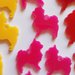 (634) Lotto chihuahua ciondoli in plexiglass colorato