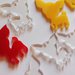 (637) Lotto chihuahua ciondoli in plexiglass colorato