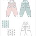 cartamodello pdf salopette bimbo jersey da 0 mesi a 24 mesi unisex con istruzioni