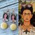 FRIDA KAHLO,ORECCHINI ARTIGIANALI LEGNO STAMPATO,AGATA, FATTI A MANO,HANDMADE