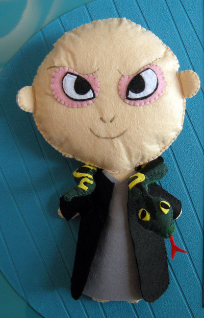 PDF pattern - cartamodello BABY VOLDEMORT da realizzare in feltro PDF pattern - cartamodello BABY VOLDEMORT da realizzare in feltro