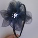 cerchietto capelli hairband tulle e strass