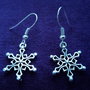 *Coppia di orecchini con fiocco di neve - Snowflake earrings*