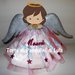Torta di Pannolini Pampers angelo angioletto rosa femmina - idea regalo, originale ed utile, per nascite, battesimi e compleanni