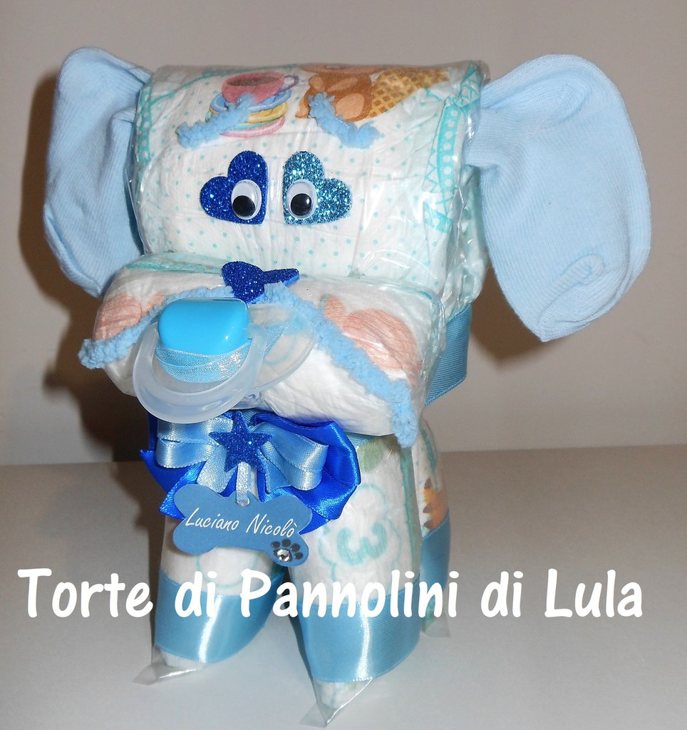 Torta Di Pannolini Personalizzabile Piccolo Principe - Regalo Nascita O Battesimo Con Topper Legno - Foto 8
