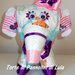 Torta di pannolini Pampers elefante cucciolo rosa bambina Idea regalo utile originale per nascita battesimo o compleanno