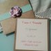 Invito matrimonio shabby in carta kraft e Fiore di carta