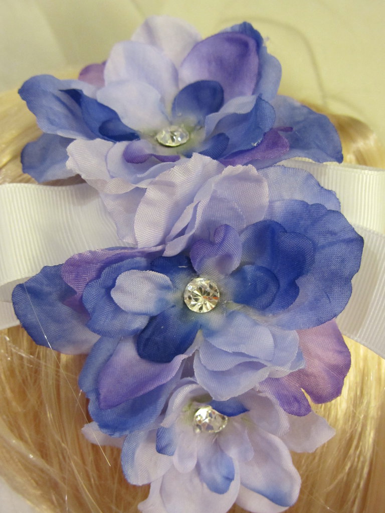 Set Coroncina Fiori Con Bracciali – Cerchietto E 2 Bracciali Coordinati Per Comunione O Matrimonio