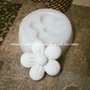 GESSETTO FIORE CON CUORE silicone fimo gessetto gessetti bomboniera SEGNAPOSTO CERAMICA