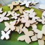 20 FARFALLE IN LEGNO DA INCOLLARE - DECORAZIONI - SCRAPBOOKING 