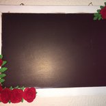 Lavagnetta Promemoria In Legno Con Cuori - Stile Rustico, 38.5x24 Cm - Foto 7