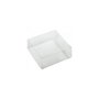 SCATOLA PORTACONFETTI IN PVC TRASPARENTE 6x6x3 cm