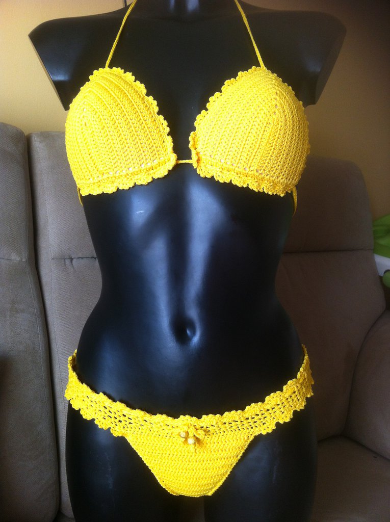 bikini donna giallo Donna Abbigliamento di Le creazioni di no