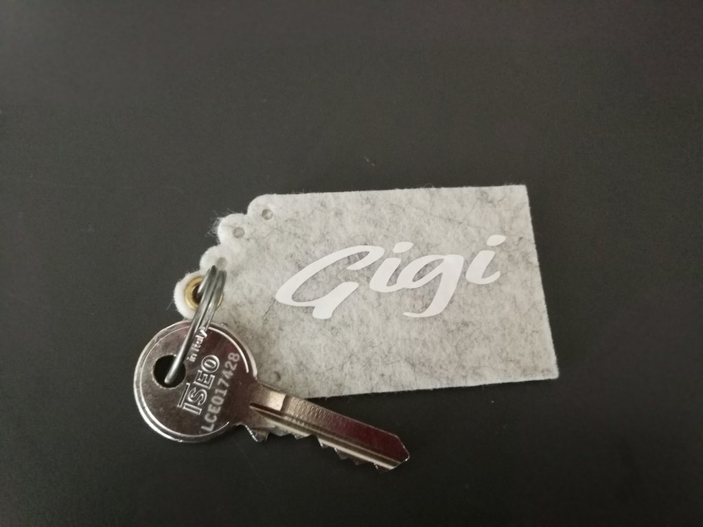 Portachiavi Personalizzato Con Nome - Con Moschettone E Laccio Da Polso, Blu Royal | Idea Regalo Originale - Foto 3