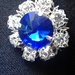 Anello ICE blu e argento 