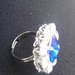 Anello ICE blu e argento 