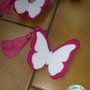 Segnaposti farfalle in feltro