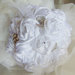 Bouquet di rose bianche e strass