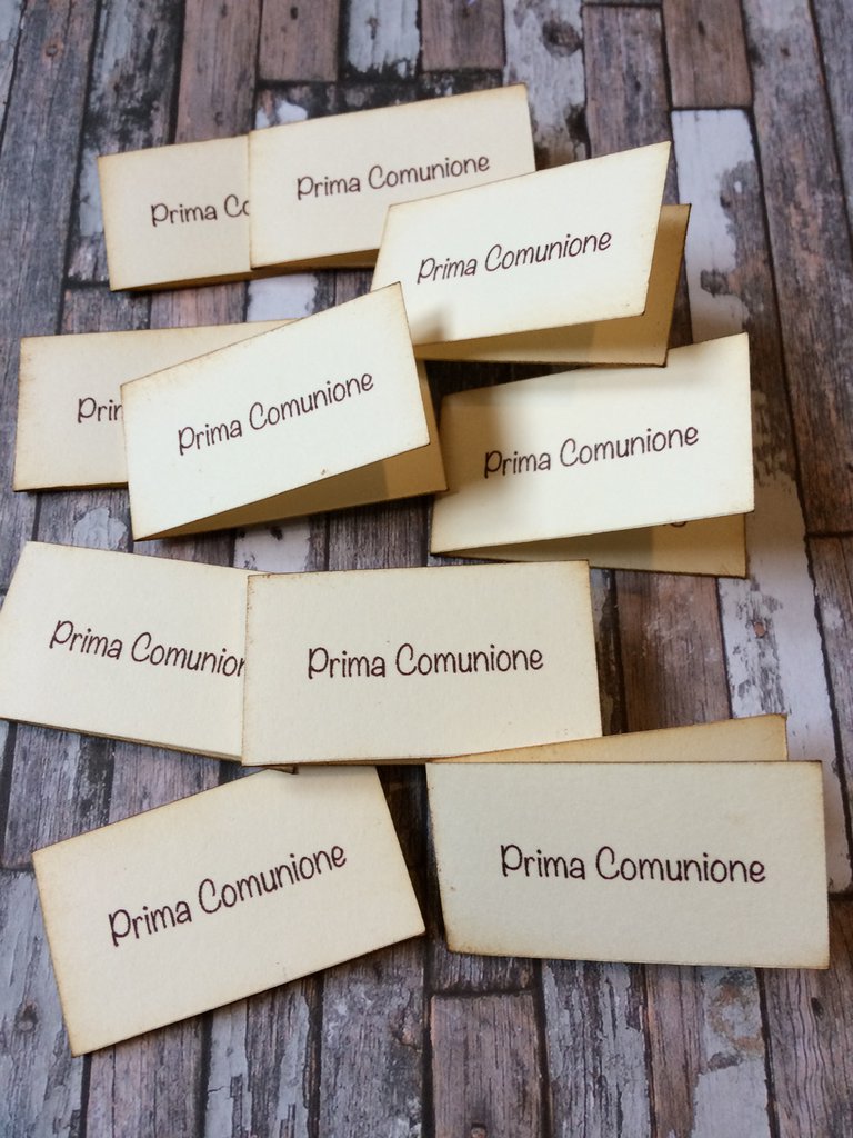 Bigliettino per bomboniere - Prima Comunione (03) – La Bottega delle Idee