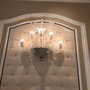 Applique o lampada da muro, in vetro soffiato di Murano, color cristallo e parti di ricambio per lampadari di Venini, Seguso, Maria Teresa, in vetro soffiato, personalizzabili
