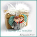 Bomboniera applicazione " Just married " cuore verde magnete decorazione fai da te confetti portaconfetti matrimonio nozze personalizzabile segnaposto 