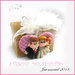 Bomboniera " Just married " cuore rosa applicazione decorazione fai da te portaconfetti economica personalizzabile segnaposto matrimonio sposi fimo nozze 
