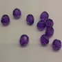 sfere sfaccettate viola strasparente 8 mm (10 pz)