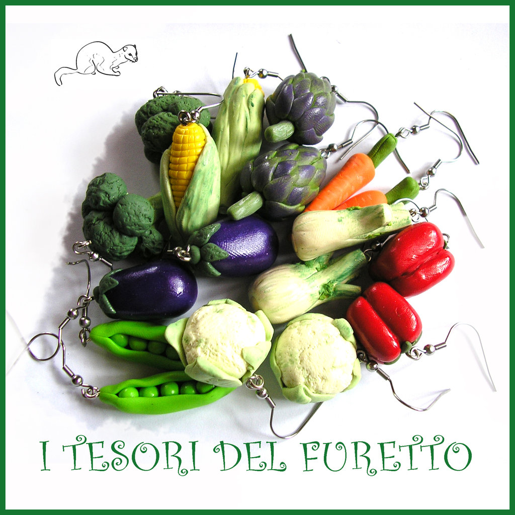 Carota Carota Barbabietola orecchini gancio Miniblings Hare