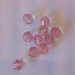 sfere sfaccettate rosa trasparente 12 mm (10 pz)