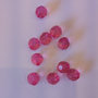 sfere sfaccettate fucsia trasparente 12 mm (10 pz)