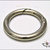 Moschettone ad anello, Ø  41 mm. colore argento - 2 pezzi