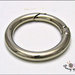 Moschettone ad anello, Ø  41 mm. colore argento - 2 pezzi