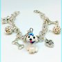 Bracciale cane Maltese in fimo, miniatura maltese, regalo maltese, regalo cane, amanti dei cani, gioielli animali, gioielli cani maltesi