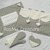 Set Copri Forno, Copri Fornelli, Presina, Guantone Shabby Chic Fatto a Mano