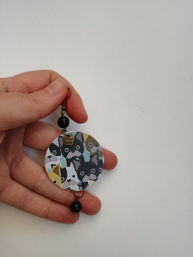 Orecchini Pendenti In Legno Rotondi Con Balena, Polpo E Medusa – Donna Boho