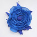 Fiore di raso per capelli 21 colore blu