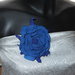 Fiore di raso per capelli 21 colore blu
