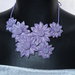 Collana kanzashi con fiori 1.5 colore lilla