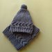 Cappello e sciarpa chiusa (collare) a maglia per Donna