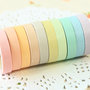 Washi tape 10 pezzi set colori pastello wt137