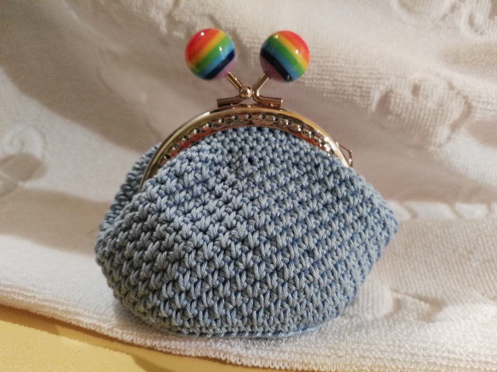 Portamonete Morbido A Molla A 2 Scomparti In Pelle Toscana Miele - Foto 5