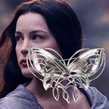 Orecchini Arwen - Il Signore Degli Anelli, Gioielli Fantasy In Argento Placcato, 3x2 Cm