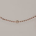 Bracciale rosario in argento 925 placcato oro rosa e ciondolo 